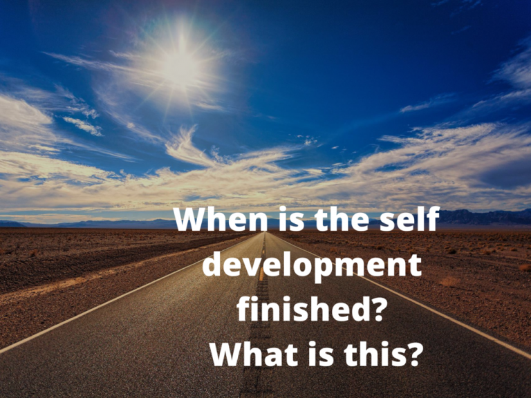 When is the self development finished?  What is this?